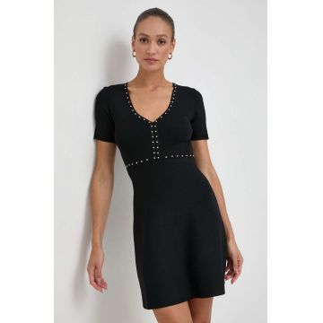 Morgan rochie culoarea negru, mini, evazati