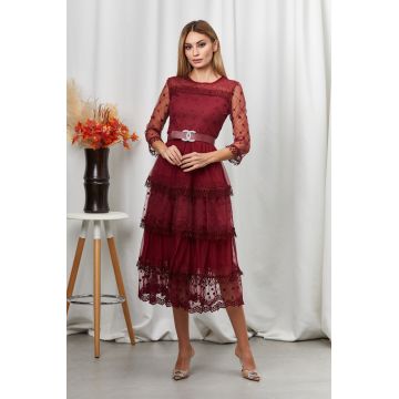 Rochie Bellissa Bordo