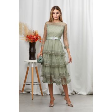 Rochie Bellissa Vernil