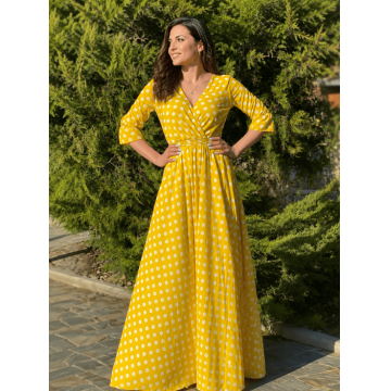 Rochie eleganta cu buline Nela 5