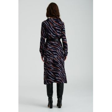 Rochie midi cu animal print