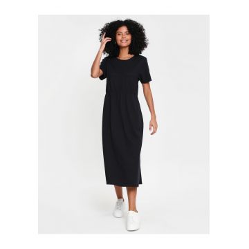 Rochie midi cu buzunare laterale THB Danni Smock 3921