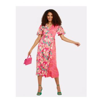 Rochie midi cu imprimeu floral Koko