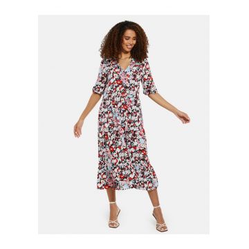 Rochie midi cu imprimeu floral Lizzle 5681