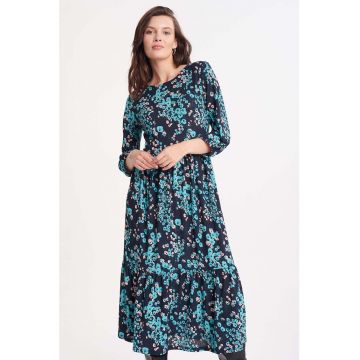 Rochie midi cu model floral