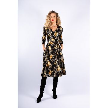 Rochie midi evazata