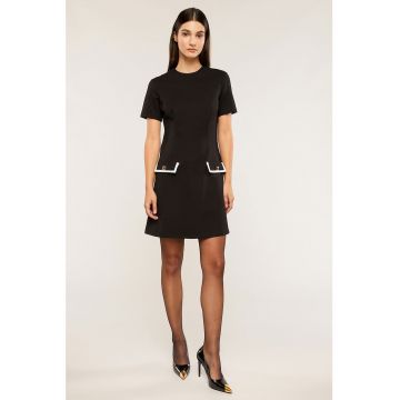 Rochie mini cu buzunare decorative