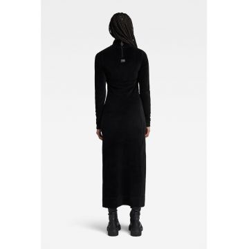 Rochie slim fit de catifea