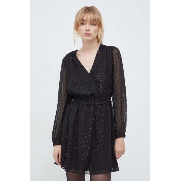 The Kooples rochie culoarea negru, mini, evazati