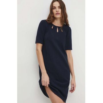 Answear Lab rochie culoarea albastru marin, mini, drept