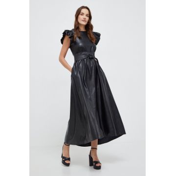 Answear Lab rochie culoarea negru, maxi, evazati