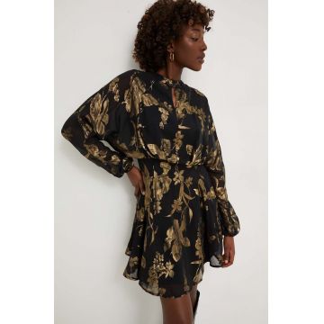 Answear Lab rochie culoarea negru, mini, evazati