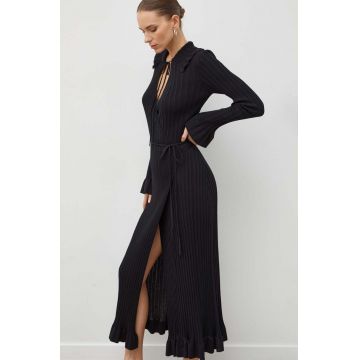 By Malene Birger rochie culoarea negru, maxi, mulata