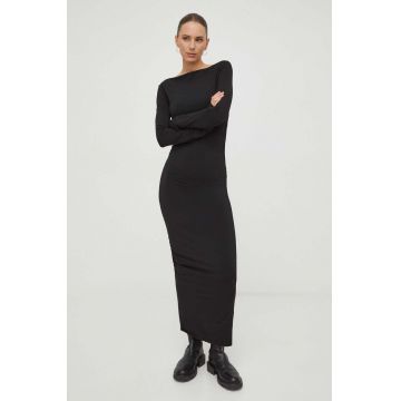 Day Birger et Mikkelsen rochie culoarea negru, mini, mulata