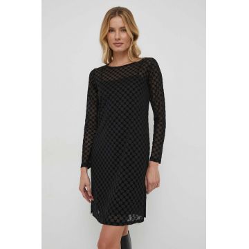 Joop! rochie culoarea negru, mini, drept