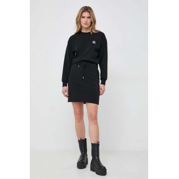 Karl Lagerfeld rochie culoarea negru, mini, drept