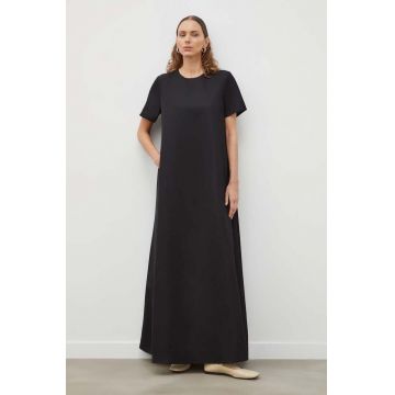 Lovechild rochie din amestec de lana culoarea negru, maxi, evazati