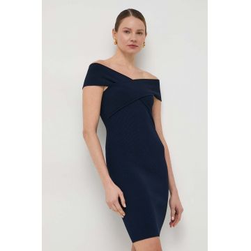 MICHAEL Michael Kors rochie culoarea albastru marin, mini, mulata