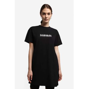 Napapijri rochie din bumbac culoarea negru NA4GDE.041-041