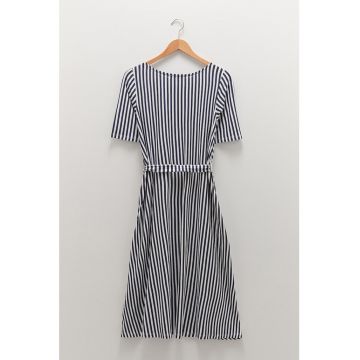 Rochie de bumbac cu croiala in A