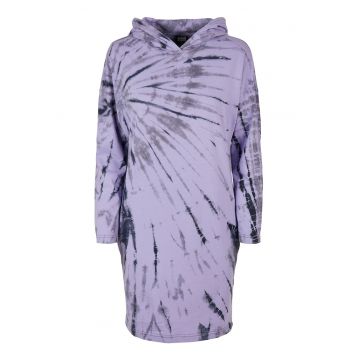 Rochie-hanorac cu model tie-dye