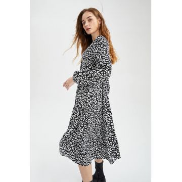 Rochie tip tunica cu animal print