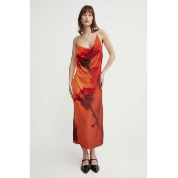 Stine Goya rochie midi, drept SG5501