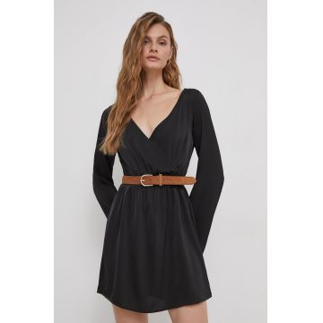 XT Studio rochie culoarea negru, mini, evazati