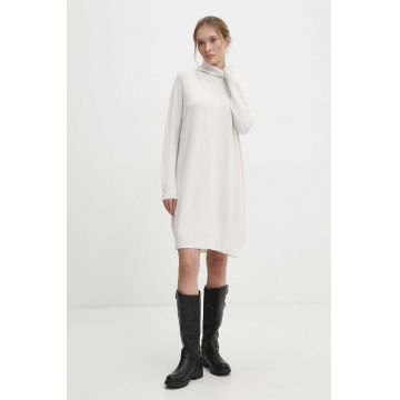 Answear Lab rochie culoarea alb, mini, oversize