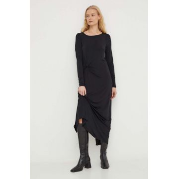 Bruuns Bazaar rochie culoarea negru, maxi, mulata