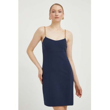 MICHAEL Michael Kors rochie culoarea albastru marin, mini, drept