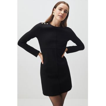 Rochie mini cu decolteu rotunjit