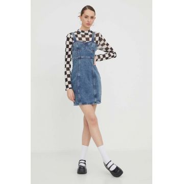 Tommy Jeans rochie jeans mini, mulata