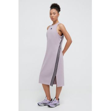 adidas rochie culoarea violet, mini, drept IS3657