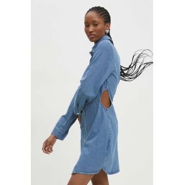 Answear Lab rochie din denim mini, evazată