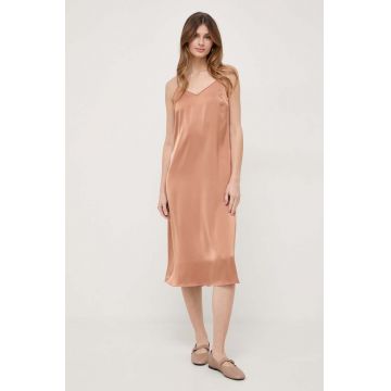 MAX&Co. rochie culoarea maro, mini, drept 2416220000000