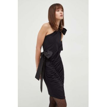 MSGM rochie culoarea negru, mini, evazati