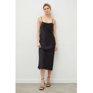 2NDDAY rochie culoarea negru, maxi, drept