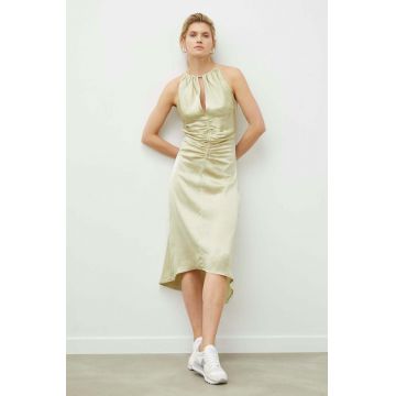 2NDDAY rochie culoarea verde, midi, drept