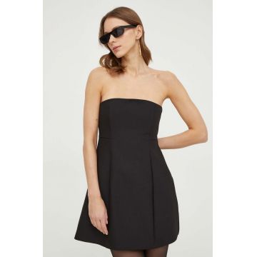 MAX&Co. rochie culoarea negru, mini, evazati