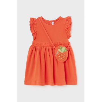 Mayoral rochie bebe culoarea portocaliu, mini, evazati