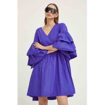 MMC STUDIO rochie culoarea violet, mini, oversize