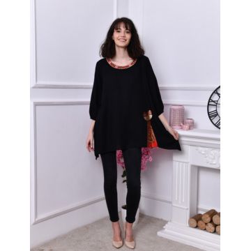 Bluza Asimetrica Neagra
