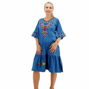 Rochie din Denim traditionala Sanda 58