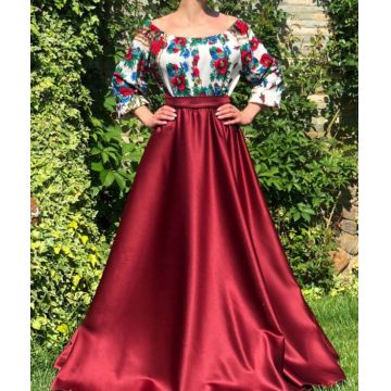 Rochie eleganta lunga Bujori 5