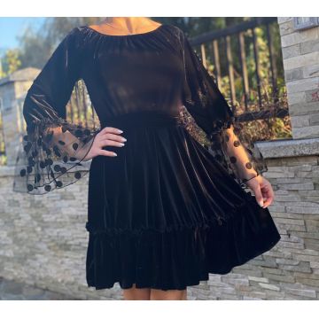 Rochie din catifea eleganta Nica