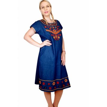 Rochie Traditionala din denim Sanda 30