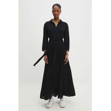Answear Lab rochie culoarea negru, maxi, evazati