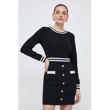 Morgan rochie culoarea negru, mini, mulata