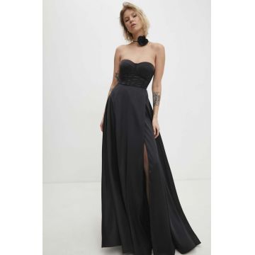 Answear Lab rochie culoarea negru, maxi, evazati